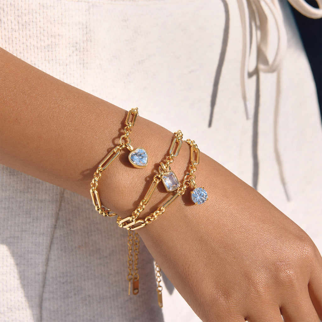 Damen Armband mit elegantem Anhänger aus hypoallergenem Edelstahl Shop Nory