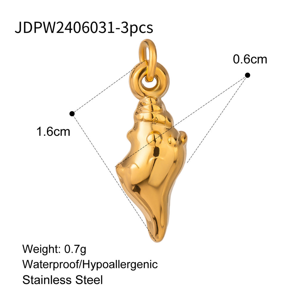 Damen Anhänger im stilvollen Ammoniten-Design aus hypoallergenem Edelstahl Shop Nory