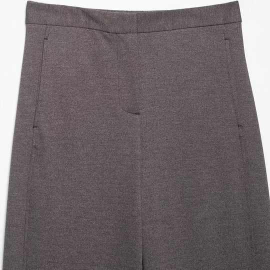Damen Zweiteiliges Set aus Cropped-Boxy-Jacke mit Stehkragen und hochtaillierter weiter Hose Shop Nory