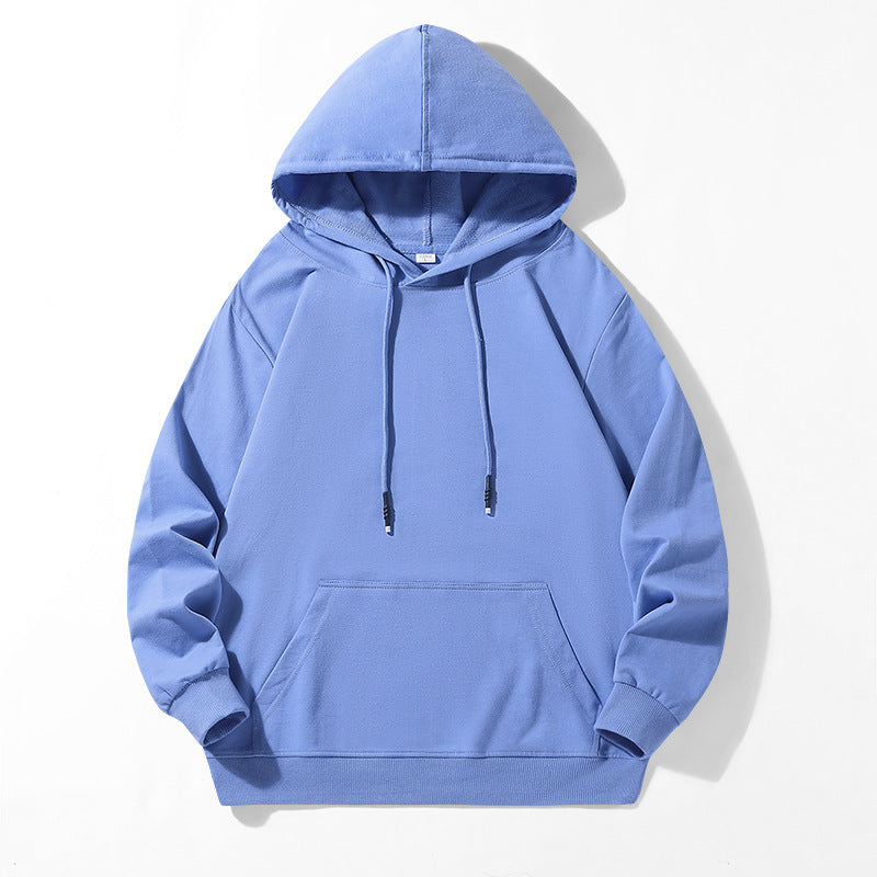 Unisex Locker geschnittener Kapuzenpullover aus Baumwollmix mit Kängurutasche und Kordelzug Shop Nory