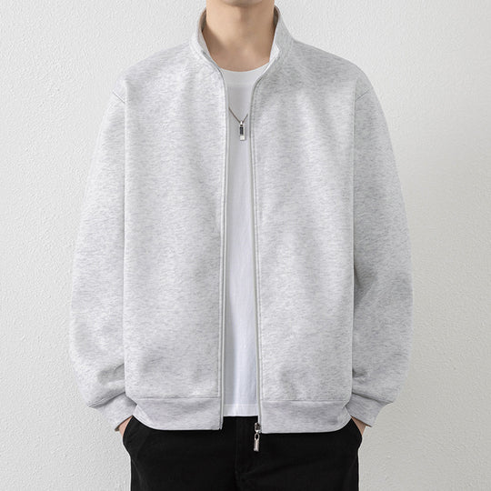 Herren Minimalistische Zip‑Blousonjacke aus technischem Stretchmaterial mit Stehkragen Shop Nory