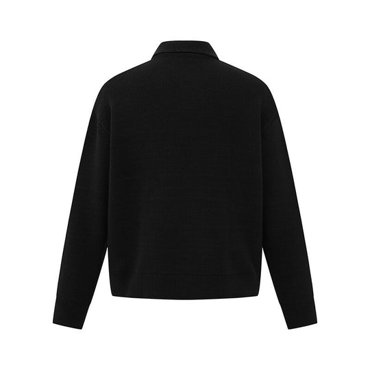 Herren Boxy-Strickpullover mit Polokragen und halber Knopfleiste Shop Nory