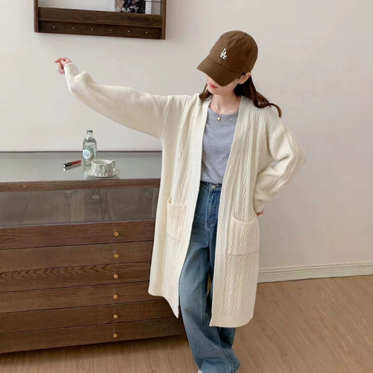 Damen Gemütliche Strickjacke mit Taschen Shop Nory