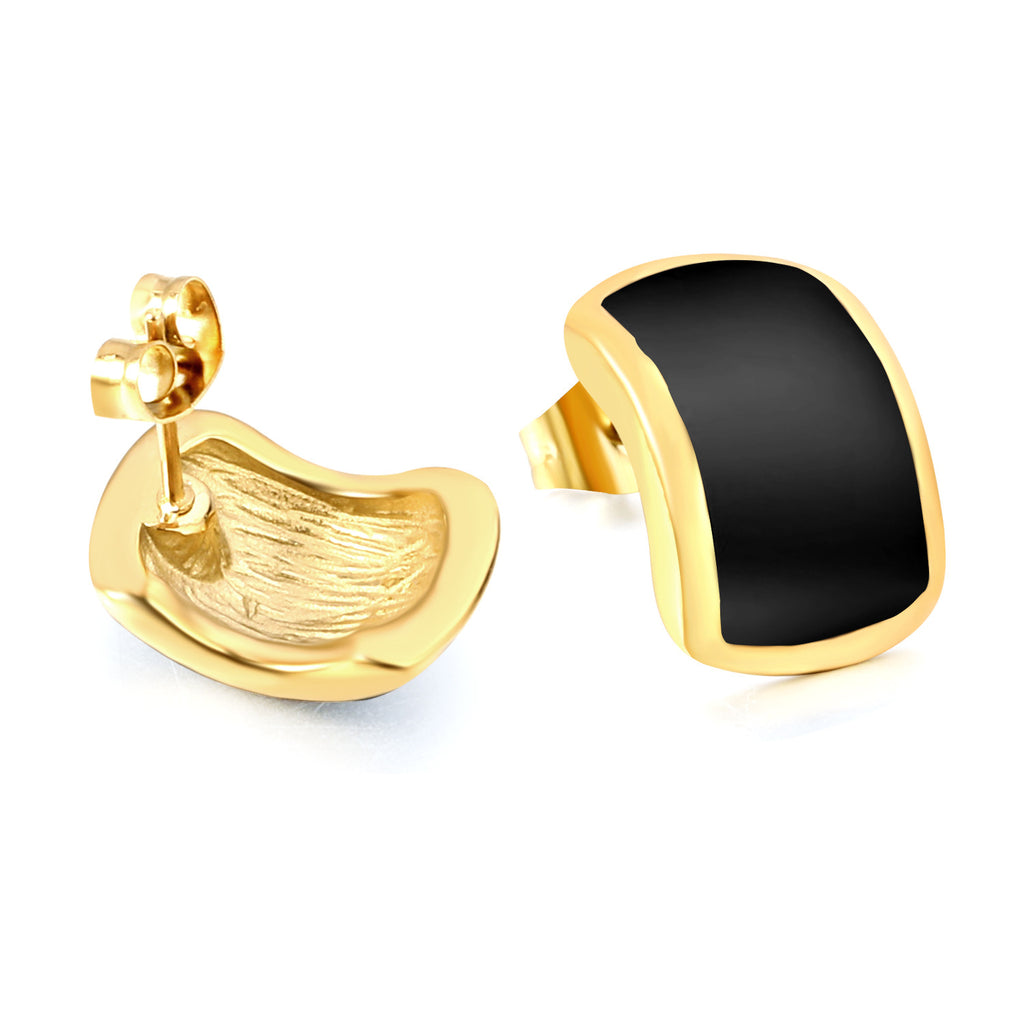 Damen Ohrstecker mit edlem Design aus goldplattiertem Edelstahl Shop Nory