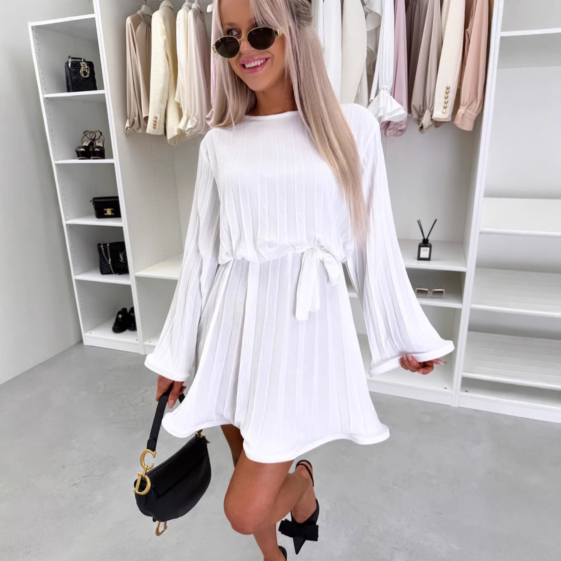 Damen asymmetrischer Maxi-Rock mit floralem Design und schwingendem Fall