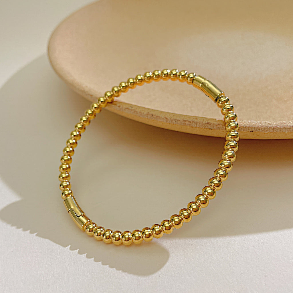 Damen strukturierte Perlenarmband Shop Nory