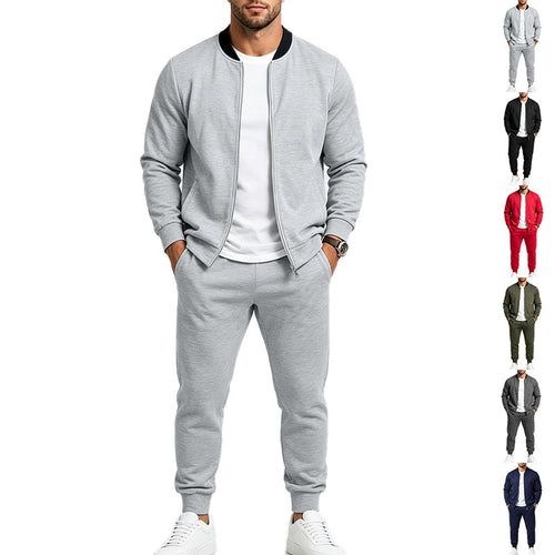 Herren Sweatset aus weichem Sweatstoff mit Bomberjacke und konisch geschnittener Jogginghose Shop Nory