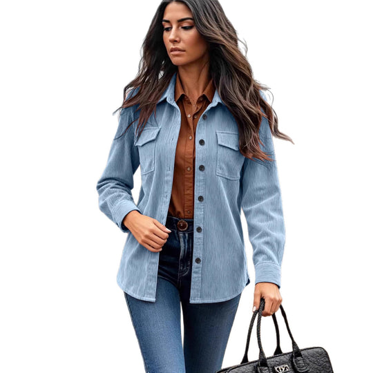 Damen Modische Cordjacke