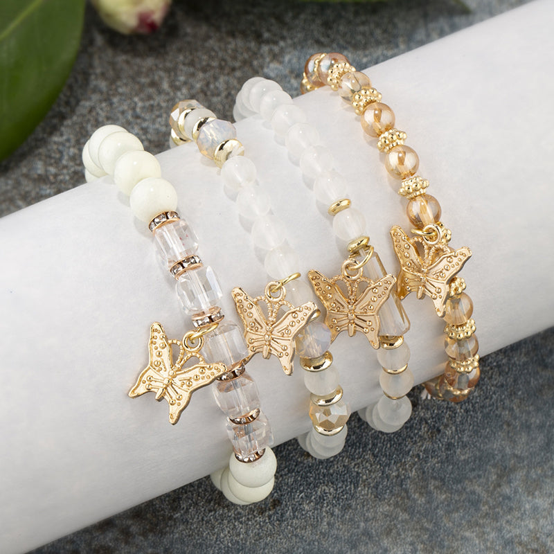 Boho Schmetterling Perlenarmband | Shop Nory