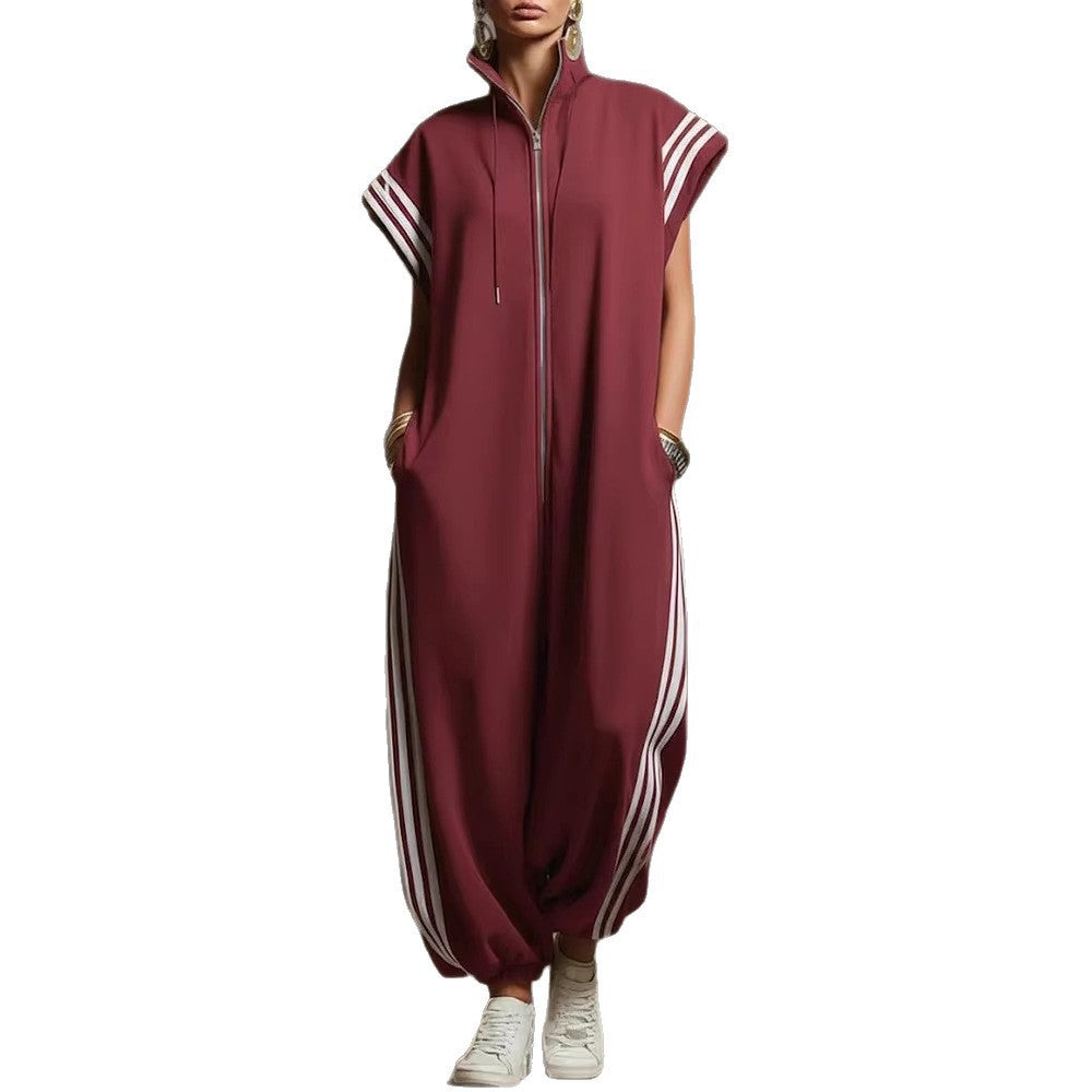 Damen Stylish Jumpsuit mit modernen Kontrasten Shopnory