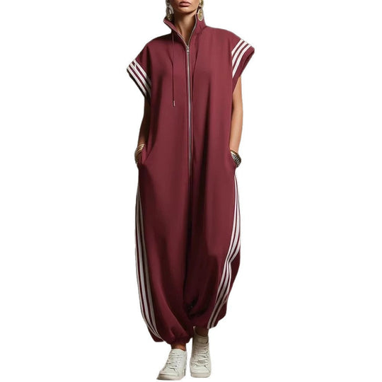 Damen Stylish Jumpsuit mit modernen Kontrasten Shopnory