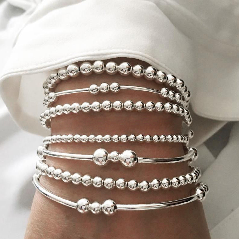 Damen Armband-Set mit stilvollen geometrischen und glänzenden Elementen Shop Nory