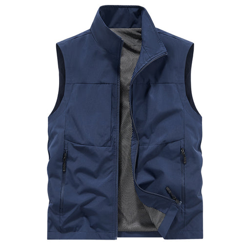 Herren Leichte Outdoor-Utilityweste mit Mesh‑Futter, windabweisender Microfaser und sicheren Reißverschlusstaschen Shop Nory