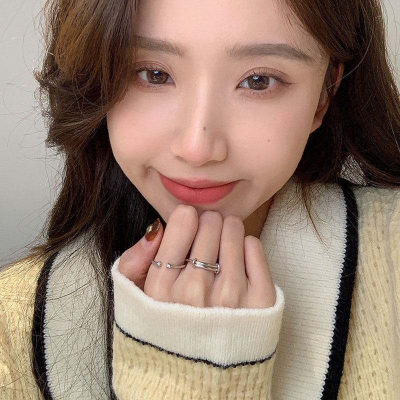 Damen Minimalistischer Ring mit funkelndem Akzent Shop Nory