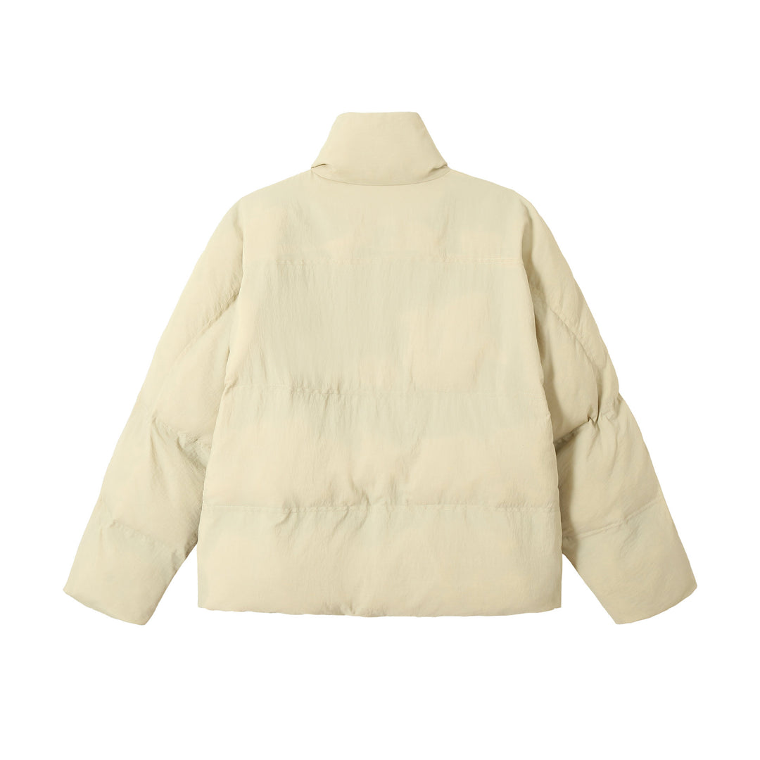 Unisex Boxy-Pufferblouson mit hohem Stehkragen und verdeckter Frontblende Shop Nory