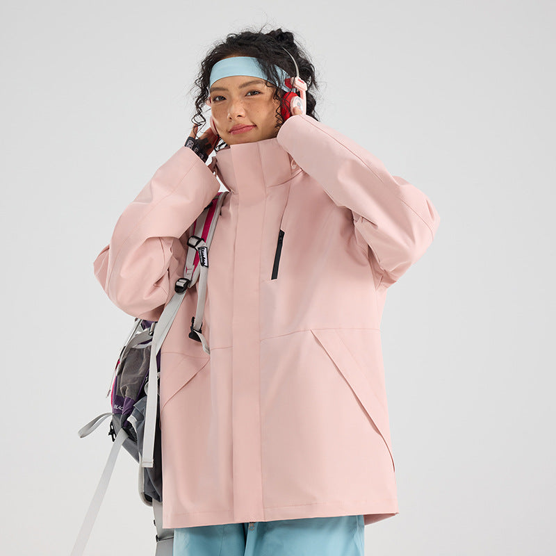 Damen Leichte wasserdichte Parka-Kapuzenjacke mit versiegelten Nähten und Kordelzug Shop Nory