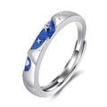 Damenring mit buntem Sterne- und Monddesign aus hochwertigem Edelstahl Shop Nory