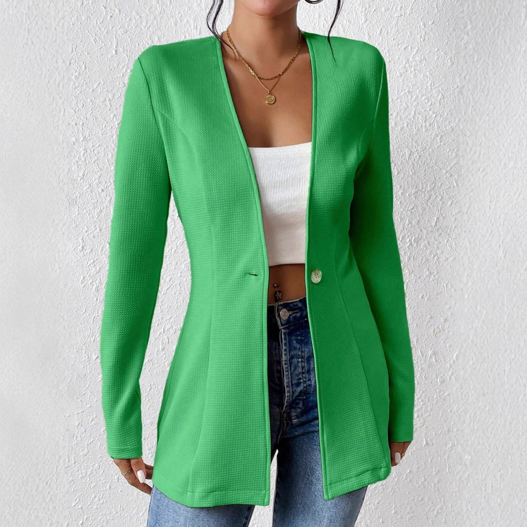 Damen elegante Blazerjacke mit asymmetrischem Schnitt