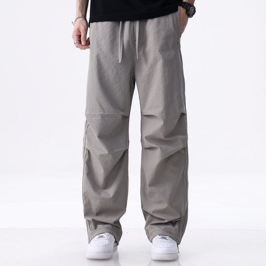 Herren Weite Cargo-Hose mit Tunnelzug, Knie-Panels und seitlichen Zierstreifen Shop Nory