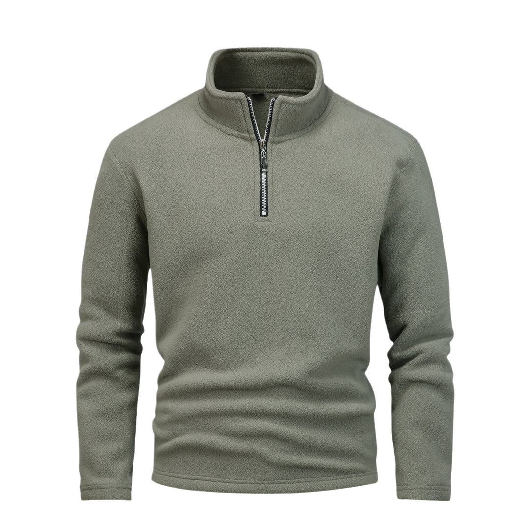 Herren nan Fleece-Halbzip-Pullover mit Stehkragen und flauschiger Mikrofleece-Qualität Shop Nory
