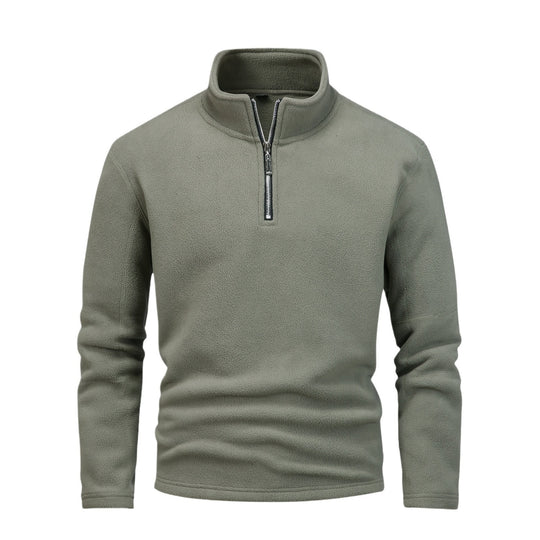 Herren nan Fleece-Halbzip-Pullover mit Stehkragen und flauschiger Mikrofleece-Qualität Shop Nory