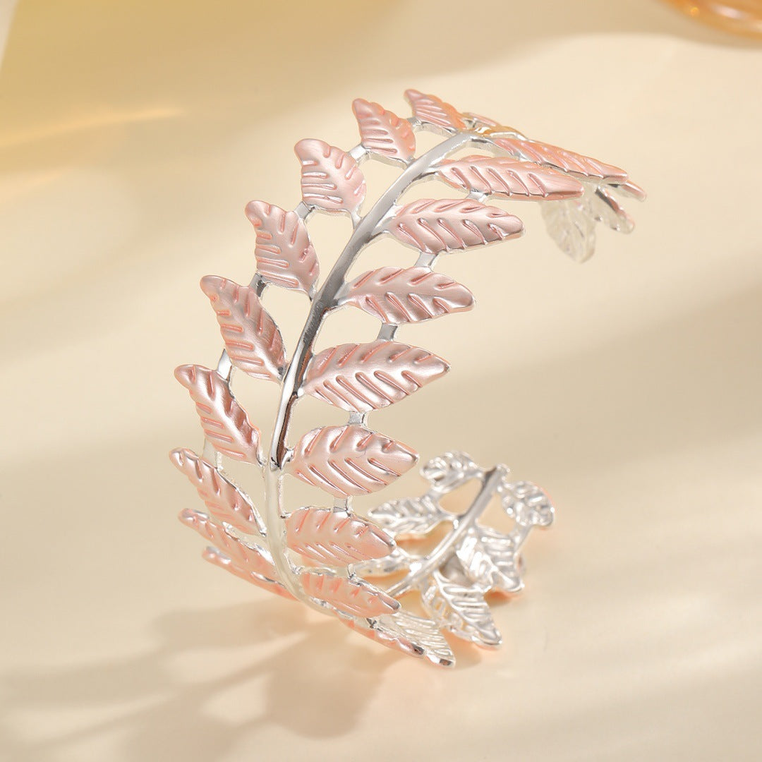 Damen Armreif im eleganten Blattdesign Shop Nory