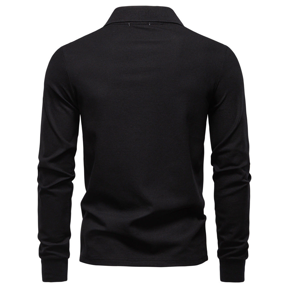 Herren Poloshirt mit klassischer Passform und kontrastierendem Kragen