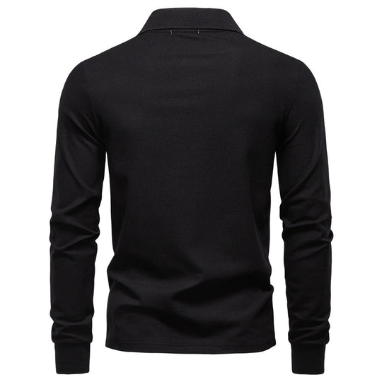 Herren Poloshirt mit klassischer Passform und kontrastierendem Kragen