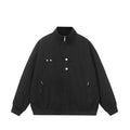 Herren modische Steppjacke mit hohem Kragen und seitlichen Reißverschlusstaschen