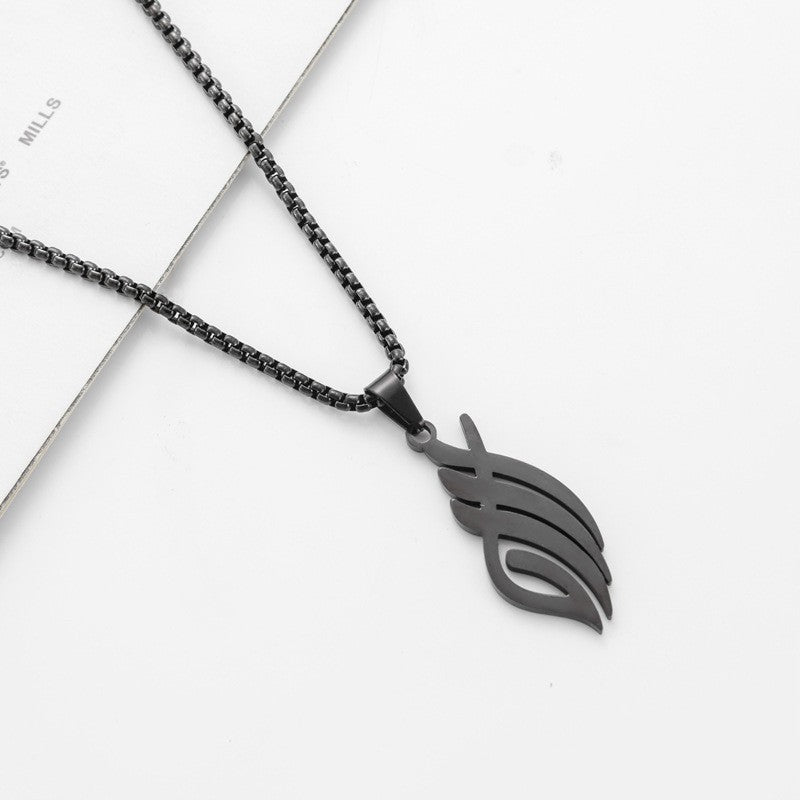 Damen elegant gestaltete Halskette mit Blattanhänger Shop Nory