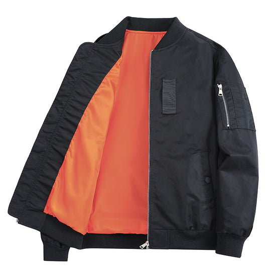 Herren Leichte Flieger-Bomberjacke mit wasserabweisender Shell und Kontrastfutter Shop Nory