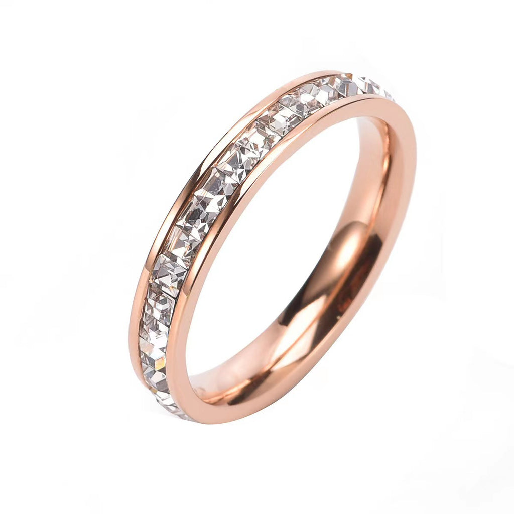 Damen Zarter und funkelnder Eternity-Ring mit Zirkonia Shop Nory