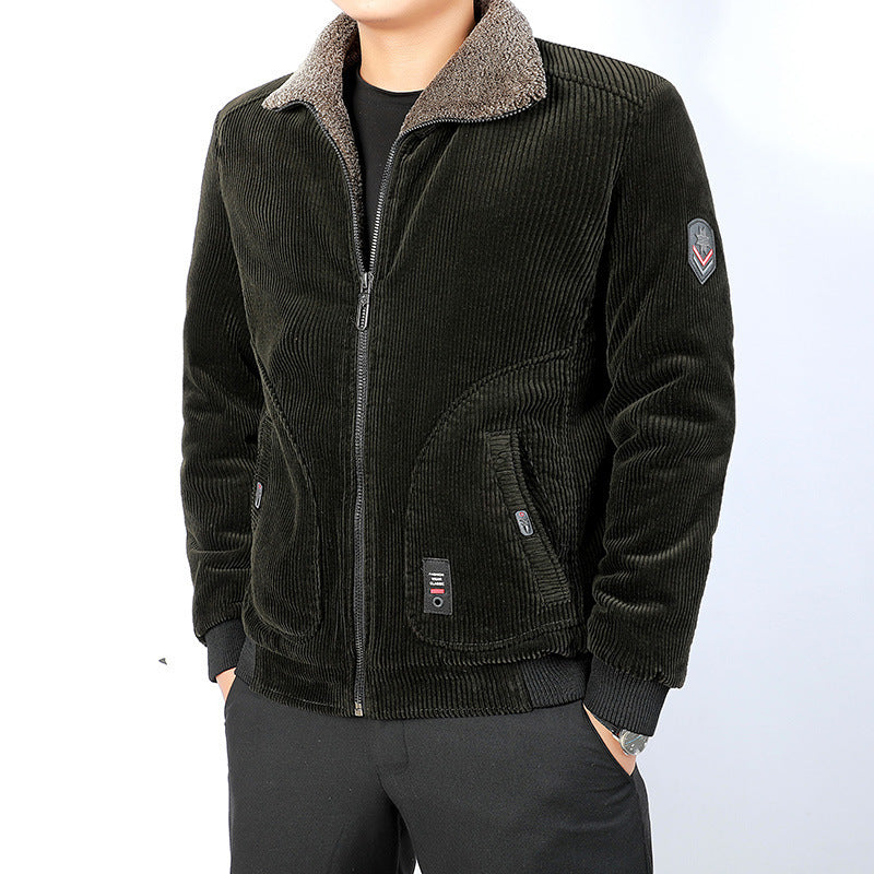 Herren Cord-Blouson mit Sherpa-Kragen und wärmender Teddyfutter-Innenseite Shop Nory