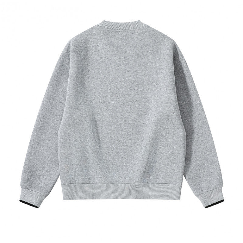 Unisex Oversize-Sweatshirt mit seitlichen Druckknopfleisten, Rippbündchen und Rundhals Shop Nory