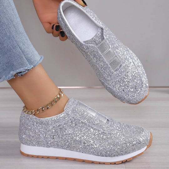 Damen Glitzernde Slip-On Sneakers