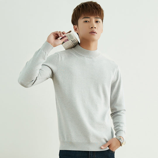 Herren Halbhoher Rollkragenpullover aus Feinstrick mit schmaler Passform Shop Nory