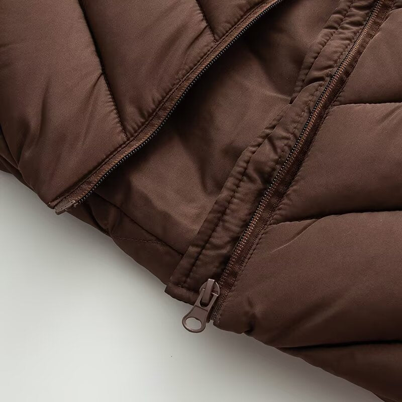 Damen Hybrid-Steppjacke mit Wattierung, Kapuze und elastischen Ärmel-Einsätzen Shop Nory