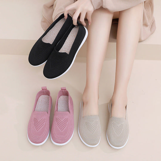 Damen Leichte und atmungsaktive Slip-On Schuhe