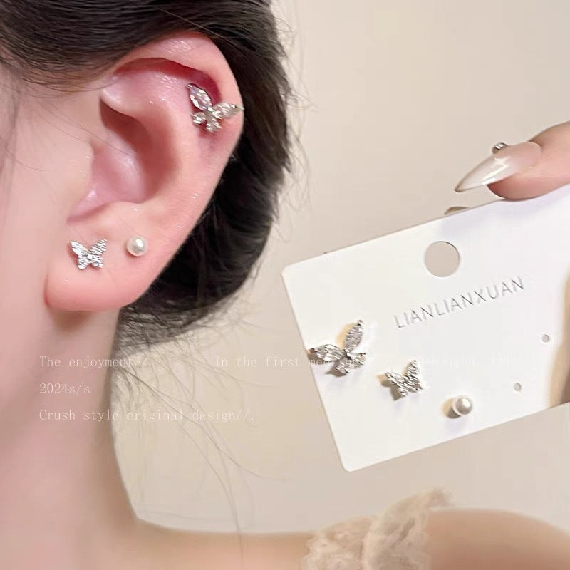 Damen Ohrstecker im verspielten Schmetterlingsdesign Shop Nory