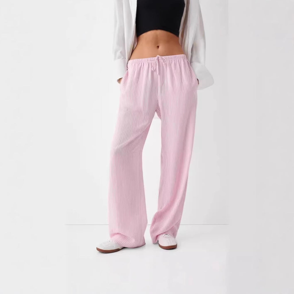 Damen lässige Freizeithose mit Gürtel