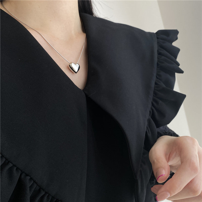 Damen herzförmige Halskette mit funkelndem Kristalldesign Shop Nory
