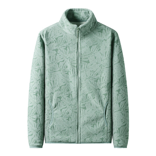 Damen Fleecejacke mit durchgehendem Reißverschluss und floraler Jacquard-Struktur Shop Nory
