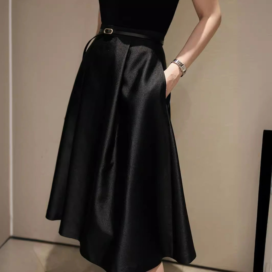 Damen Eleganter Miditüllrock mit schwingendem Saum Shop Nory