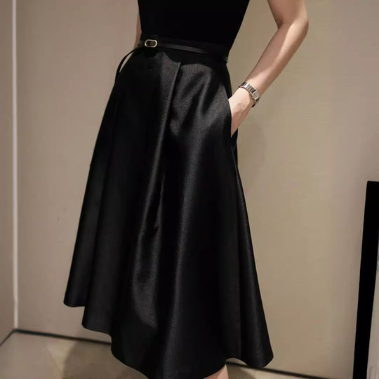 Damen Eleganter Miditüllrock mit schwingendem Saum Shop Nory