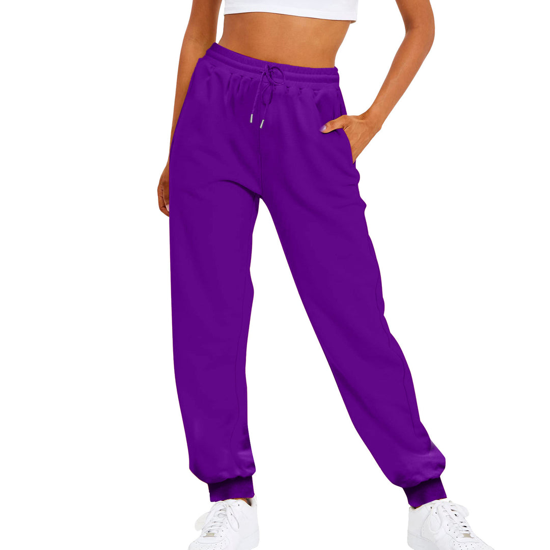 Damen nan relaxed Highwaist-Jogginghose mit elastischem Bund, Kordelzug und gerippten Saumbündchen Shop Nory
