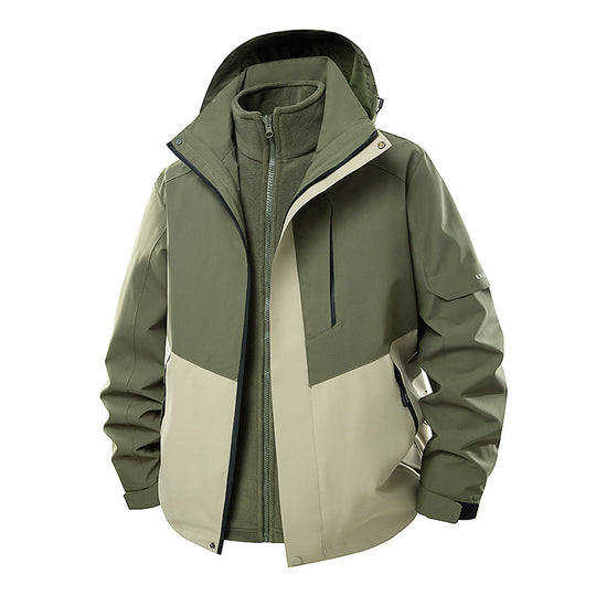 Herren Multifunktionale Winterjacke mit abnehmbarer Kapuze Shop Nory