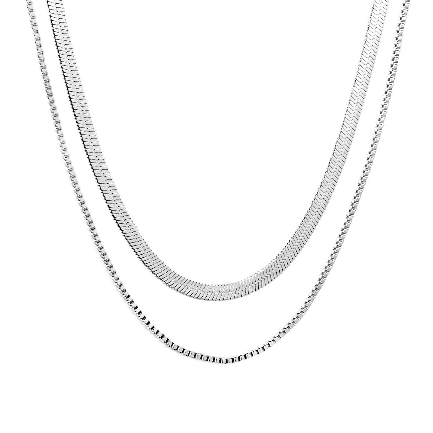 Damen elegante Halskette aus hochwertigem Edelstahl mit verstellbarer Länge Shop Nory