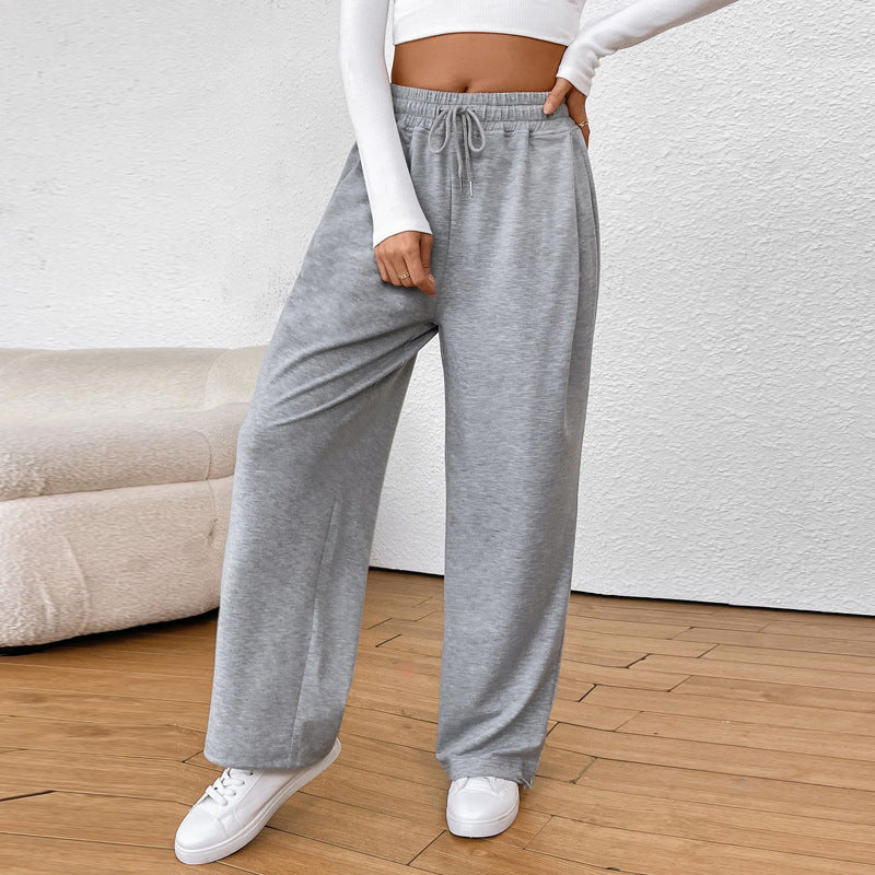 Damen weite Sweatpants mit elastischem Bund, Kordelzug und verstellbarem Saum Shop Nory