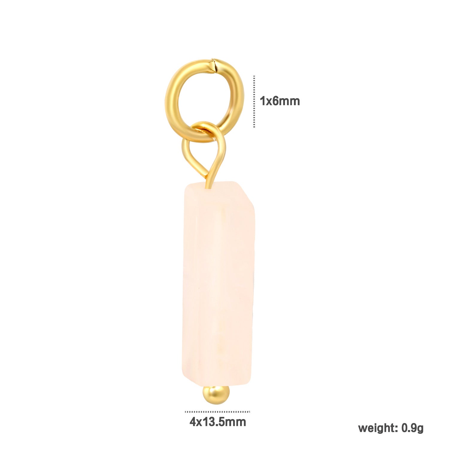 Damen Anhänger mit natürlichem Stein und goldenem Akzent Shop Nory