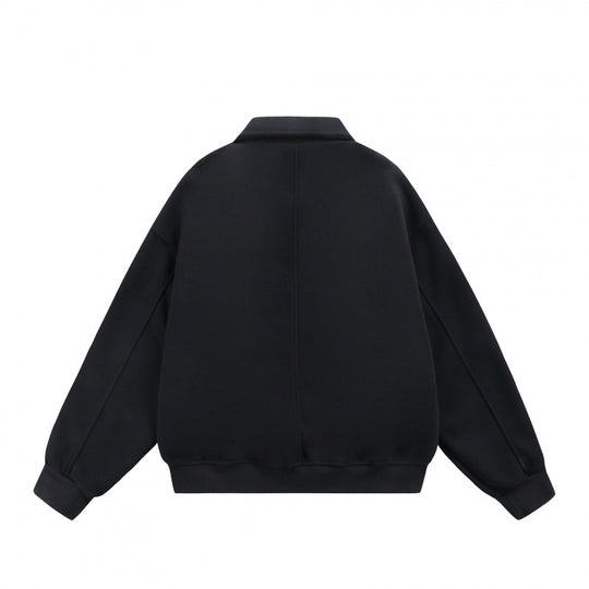 Unisex Zip-Sweatjacke mit aufgesetzten Brustklappen und geripptem Saum Shop Nory